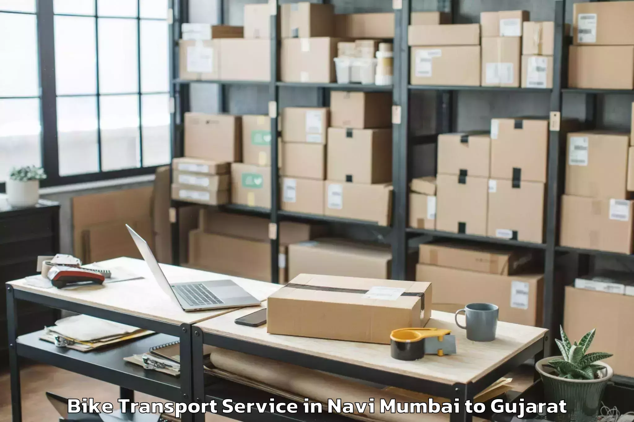 Leading Navi Mumbai to Rapar Bike Transport Provider